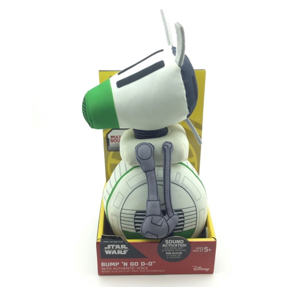 Star Wars Bump N Go D-O Sound Activated Action Plush 9 Inch w/ Voice Sounds LOOK
